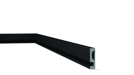 IL11 BLACK 2m WALLSTYL® Skirting Board with LED light diffuser